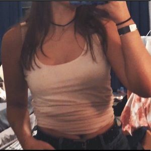 Pale Pink Simplistic Tank Top